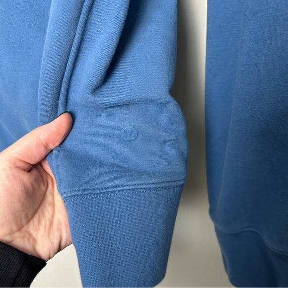 Lululemim Perfectly Oversized Hoodie Size 8 Soft Denim Blue - Picture 8 of 8
